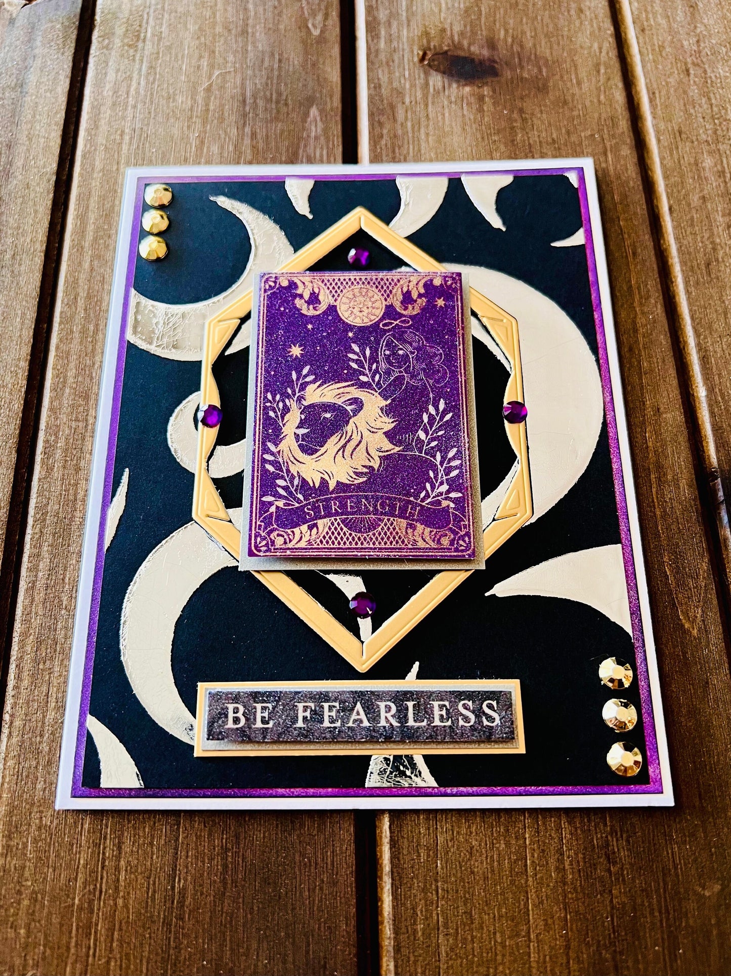 Be Fearless Strength Tarot Card Encouragement Card