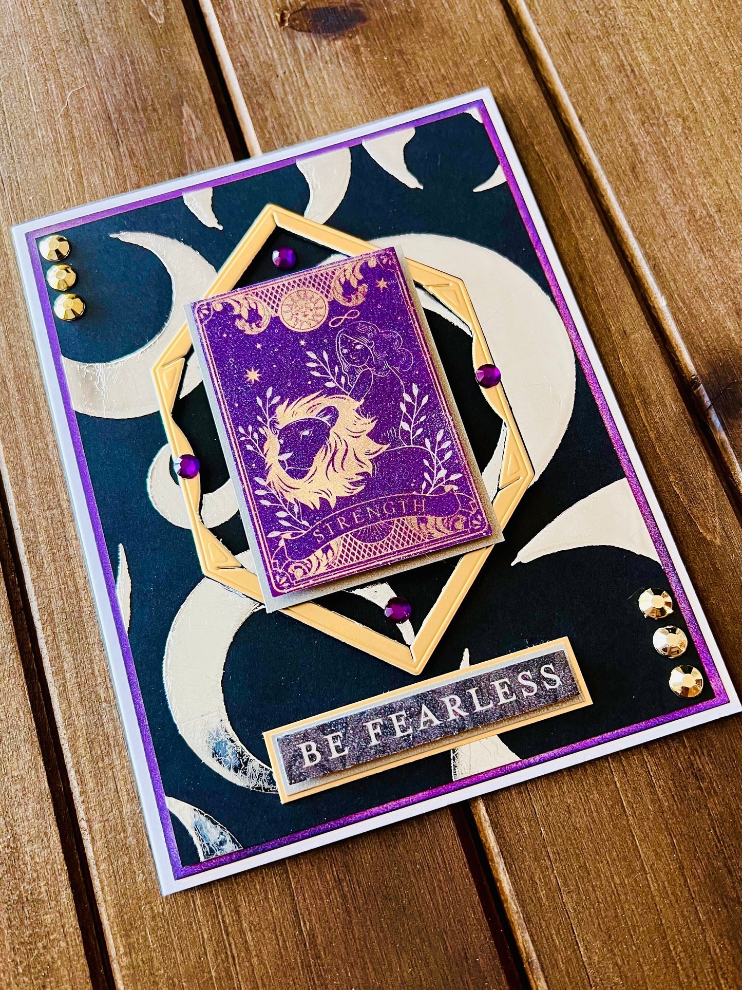 Be Fearless Strength Tarot Card Encouragement Card