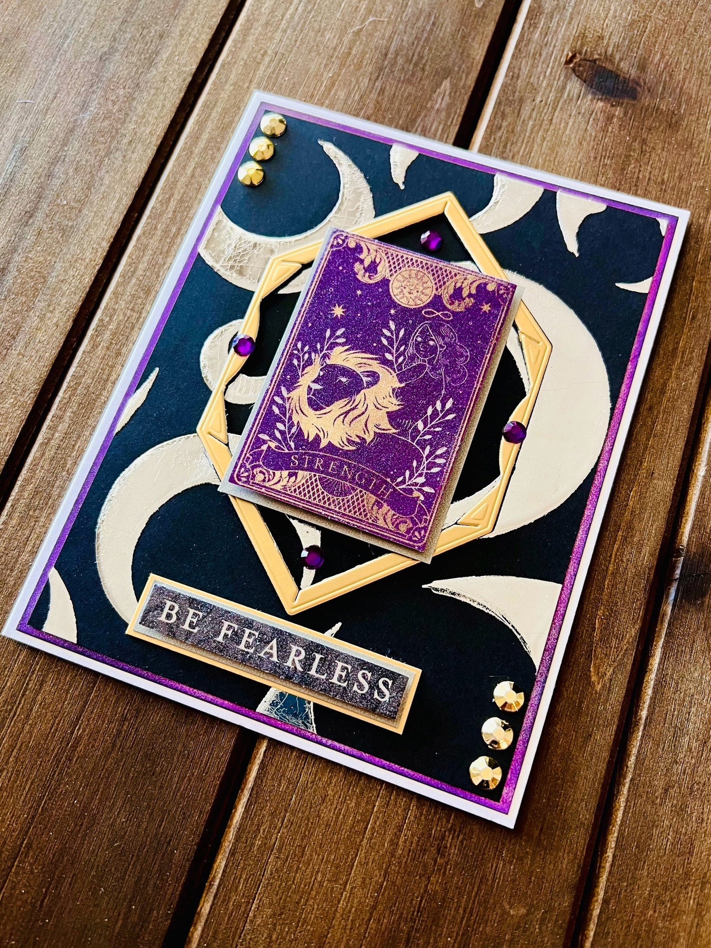 Be Fearless Strength Tarot Card Encouragement Card
