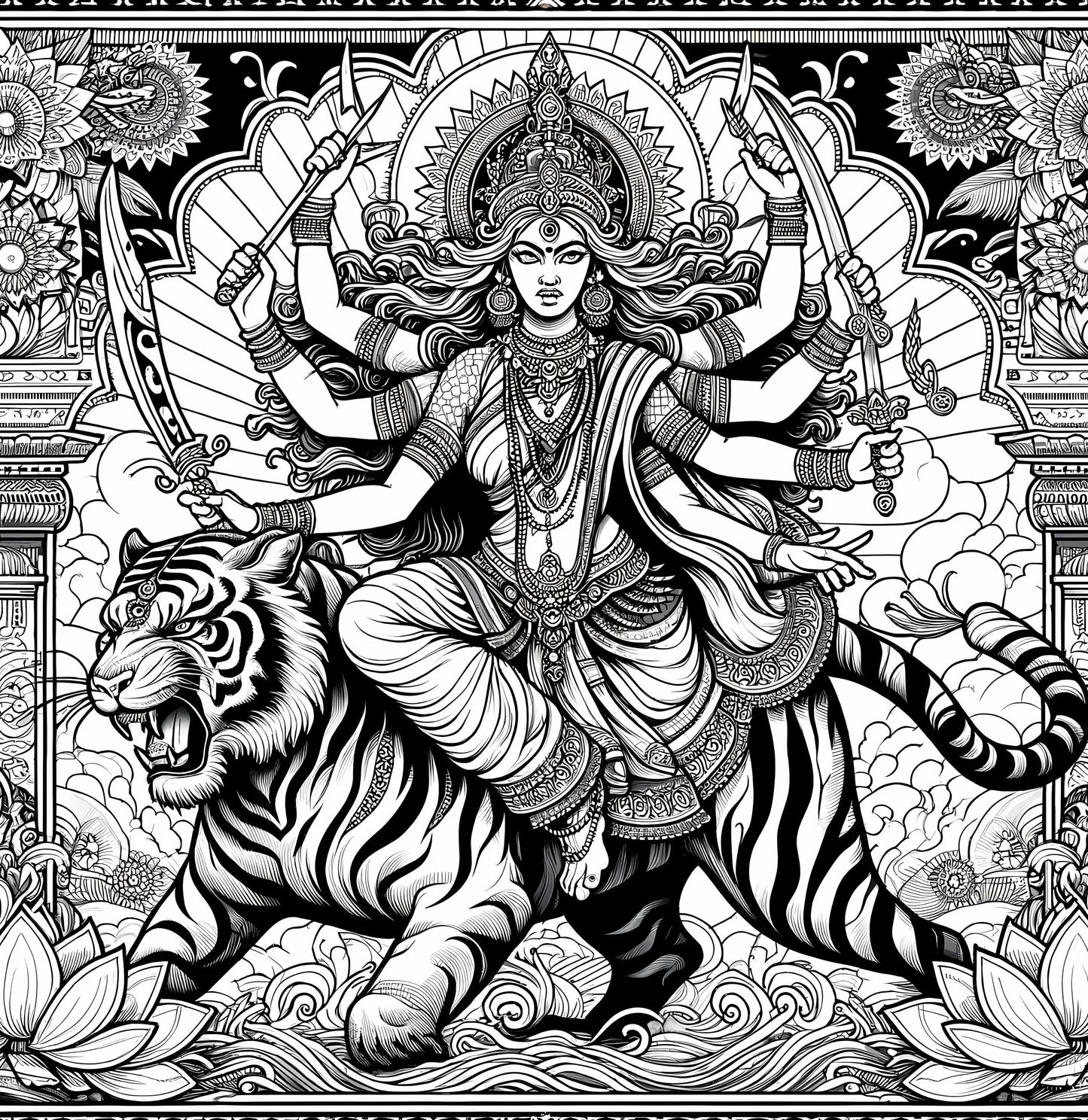 Magical Tarot: Myth and Folklore Adult Coloring Book