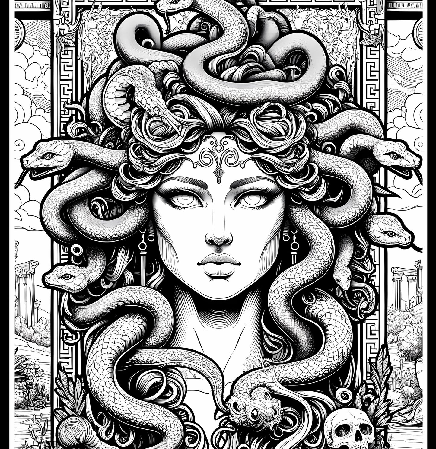 Magical Tarot: Myth and Folklore Adult Coloring Book