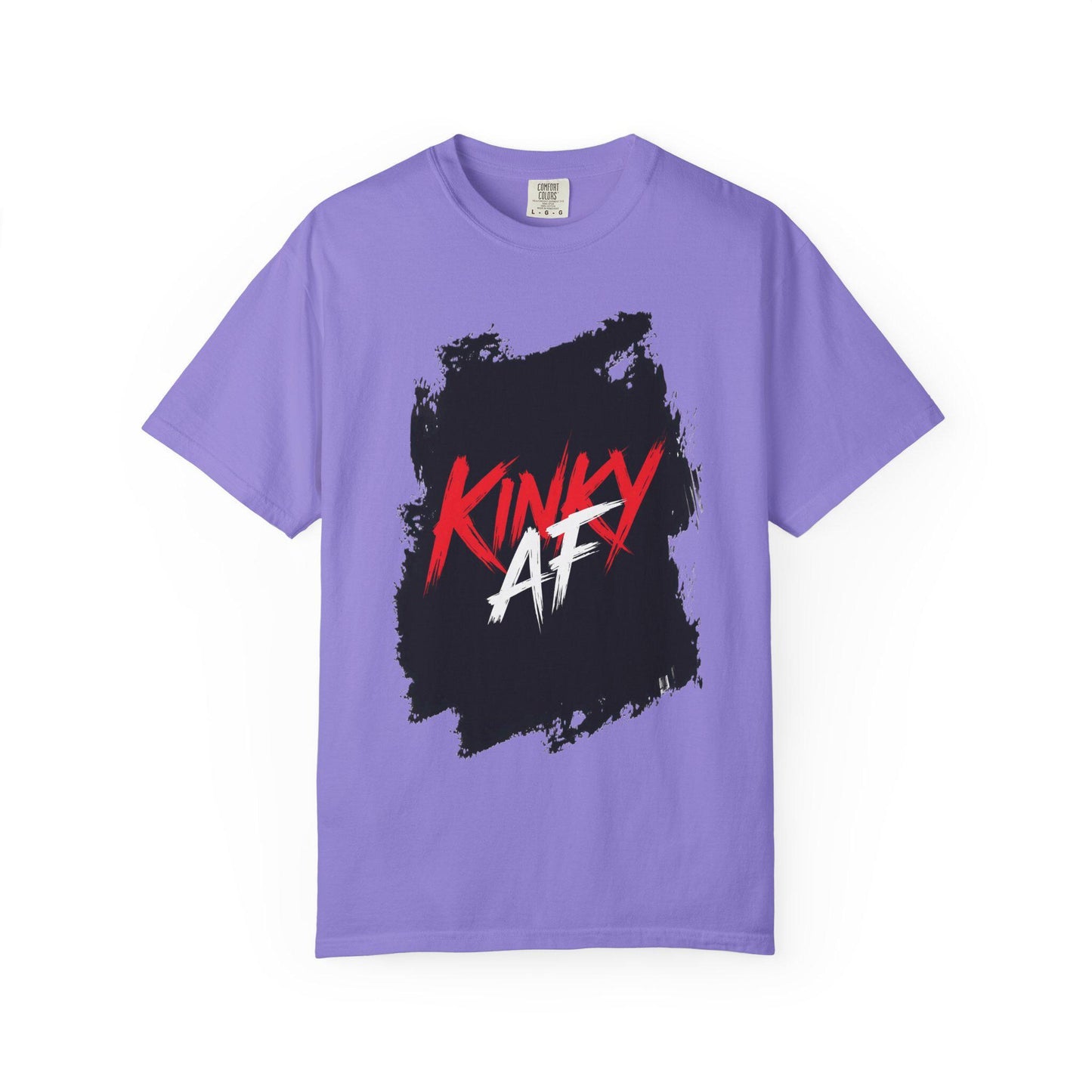 Kinky AF Unisex T-shirt, Funny Graphic Grunge Tee, Suggestive Logo, Adult Humor Top, Edgy Cool Shirt