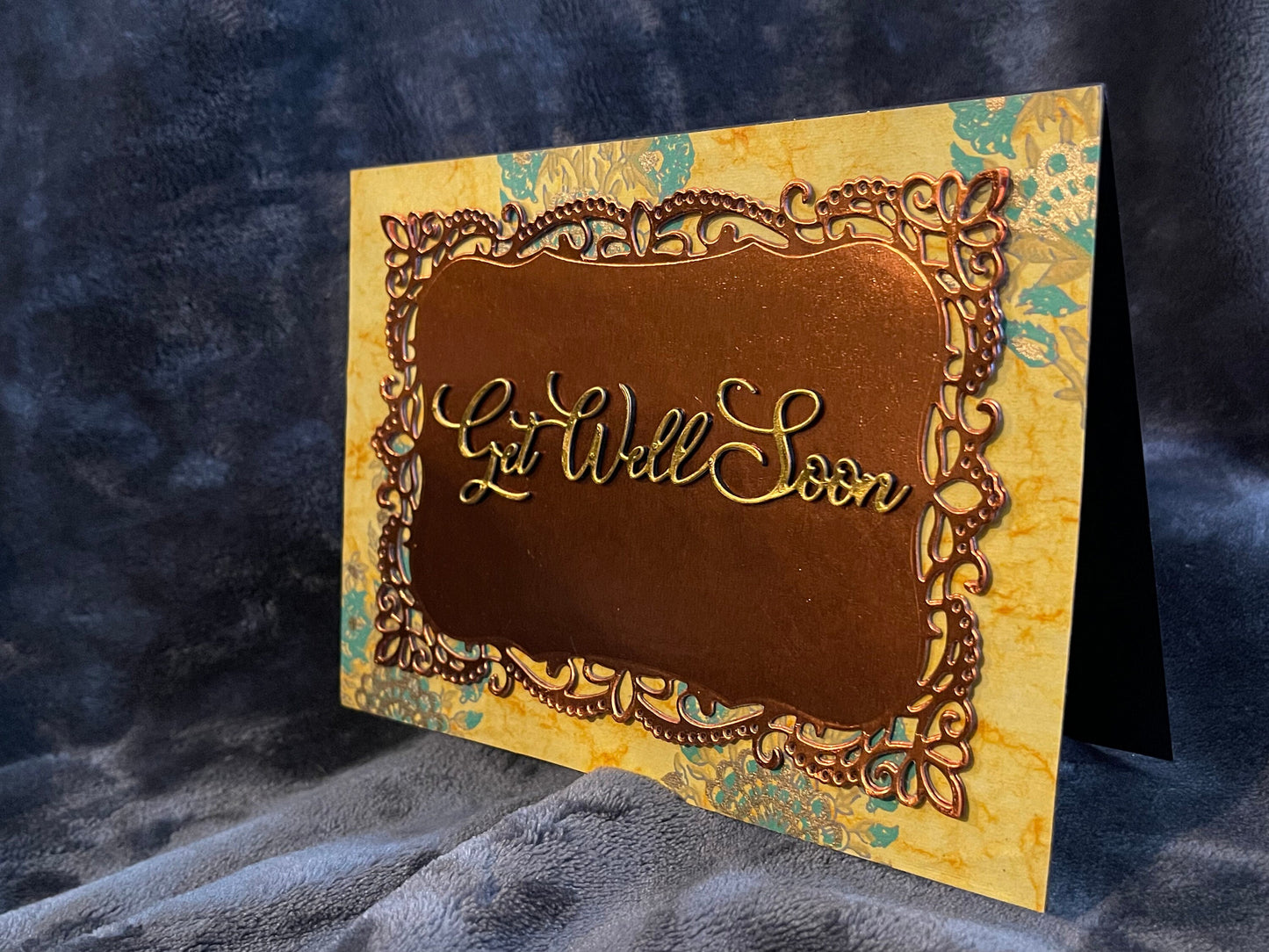 Copper Foil Get Well Greeting Card