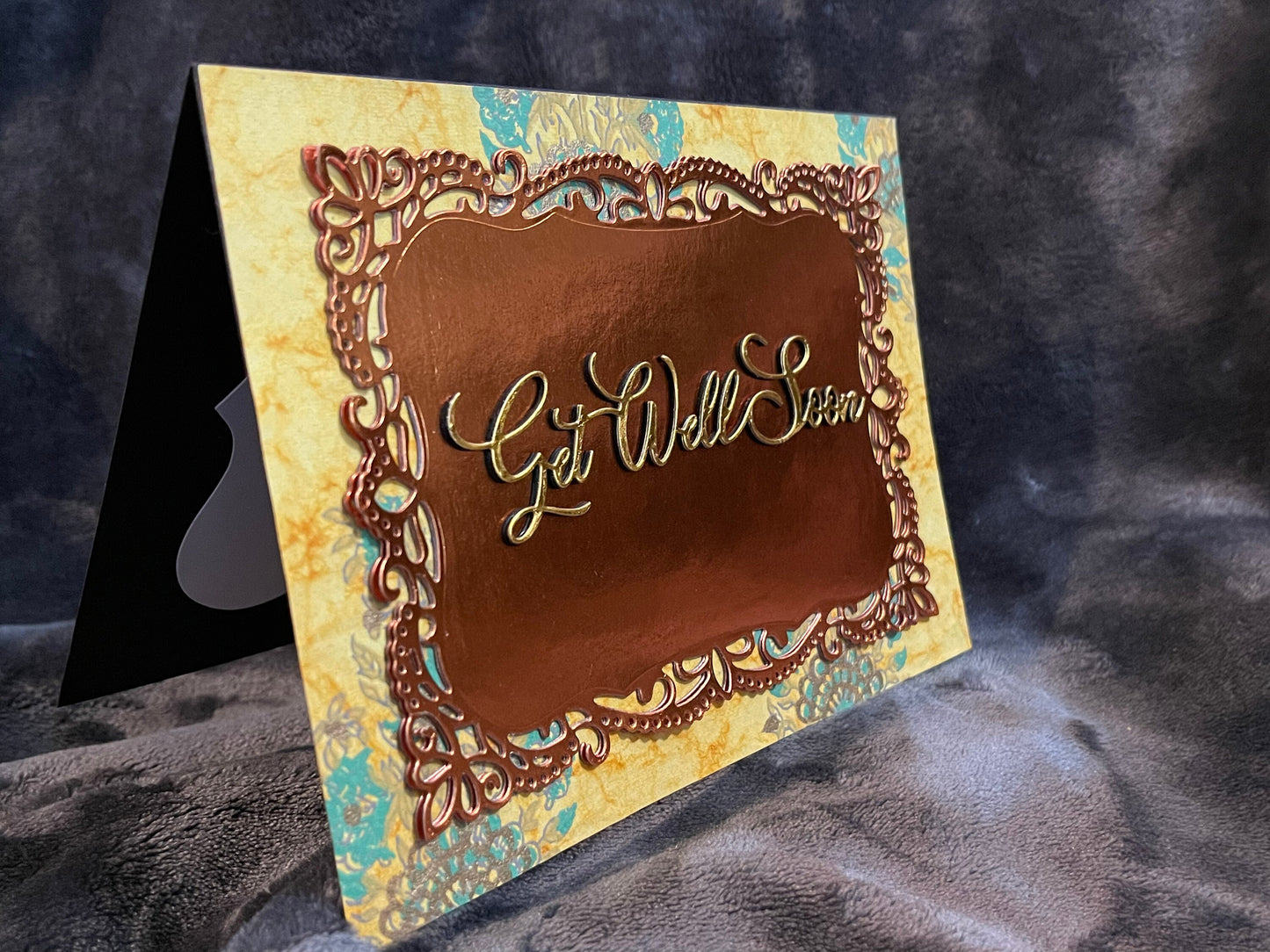 Copper Foil Get Well Greeting Card