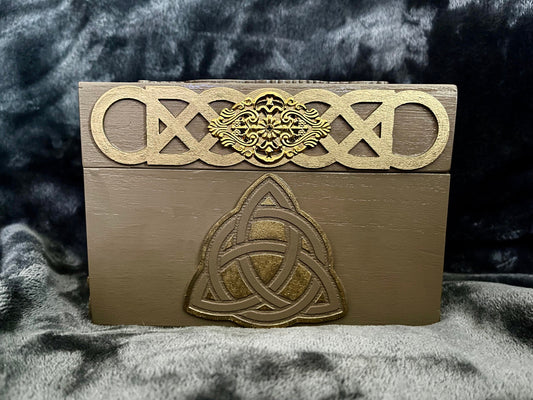 Wooden Dragon & Triquetra Collectible Box