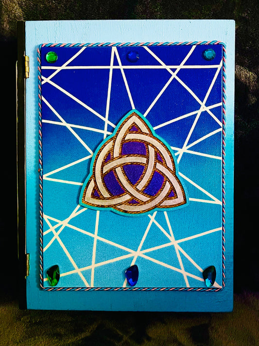 Wooden Book Box of Shadows-Handmade