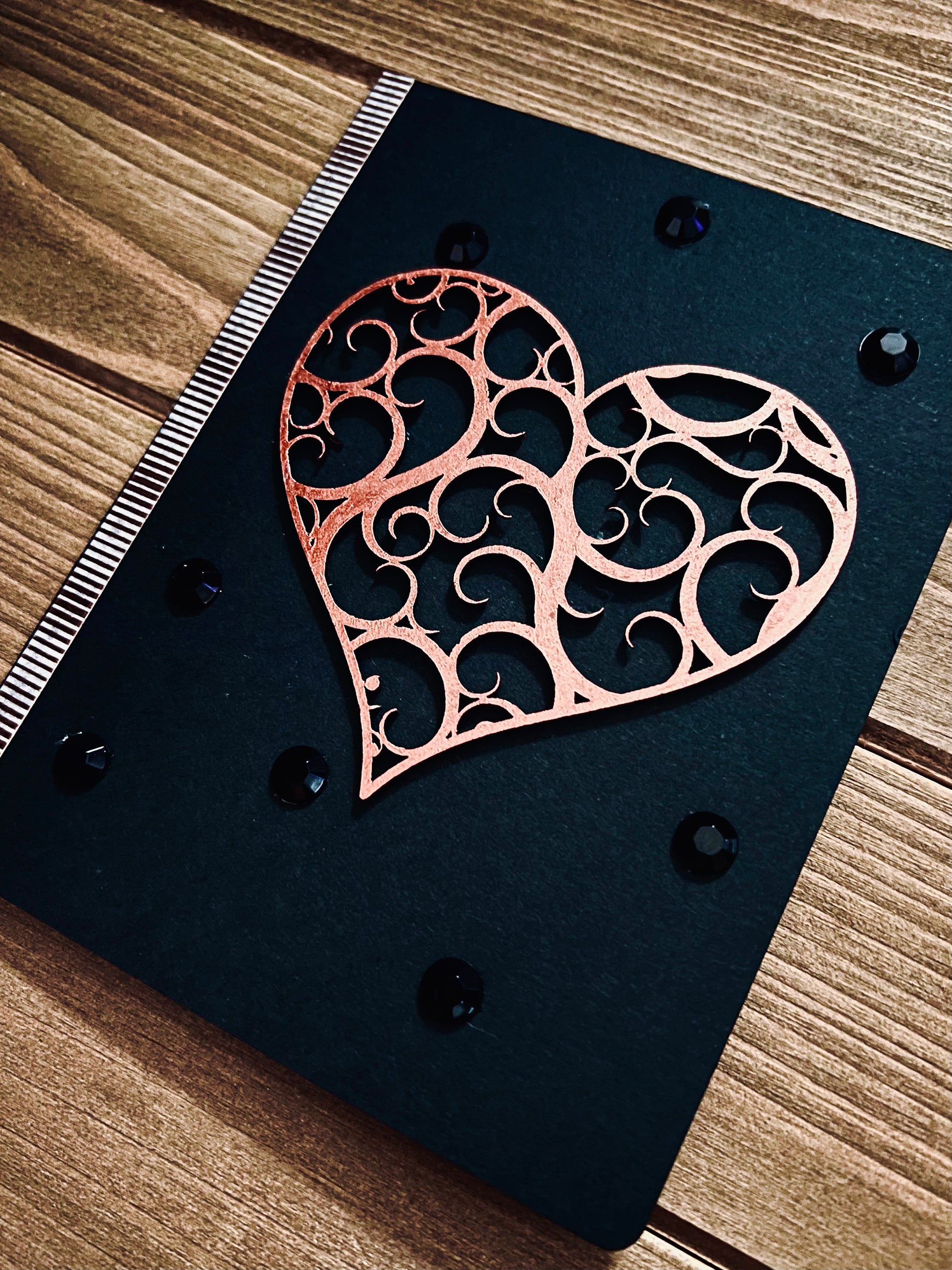 Flourish Heart Love Greeting Card