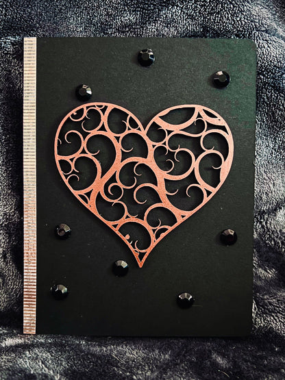 Flourish Heart Love Greeting Card