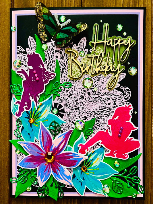 Fairies of the Rainforest Birthday Greeting Card