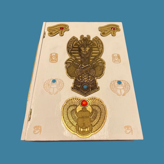 Ancient Egyptian Wooden Book Box of Life v1 Ra-Handmade