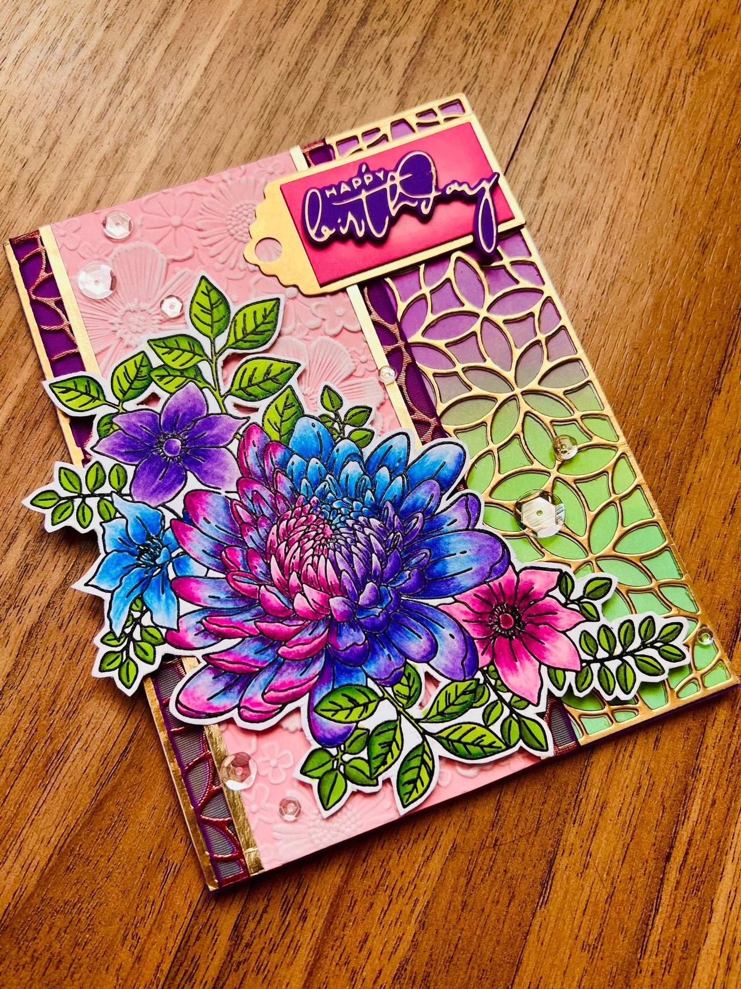 Lavender Rose Birthday Card