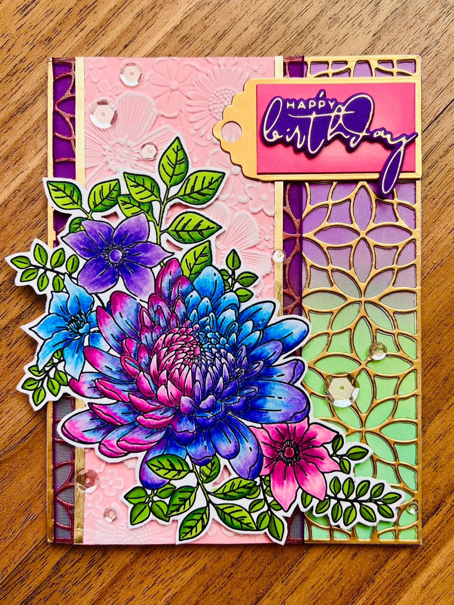 Lavender Rose Birthday Card