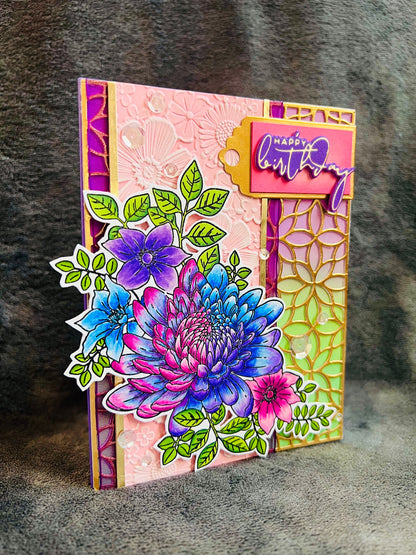 Lavender Rose Birthday Card