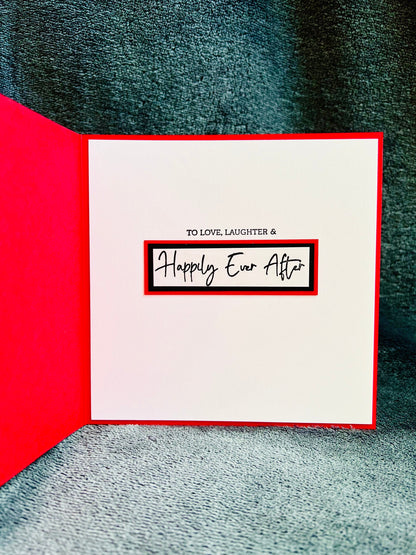 Mr. And Mrs. Congratulations Boots and High Heels Wedding Card