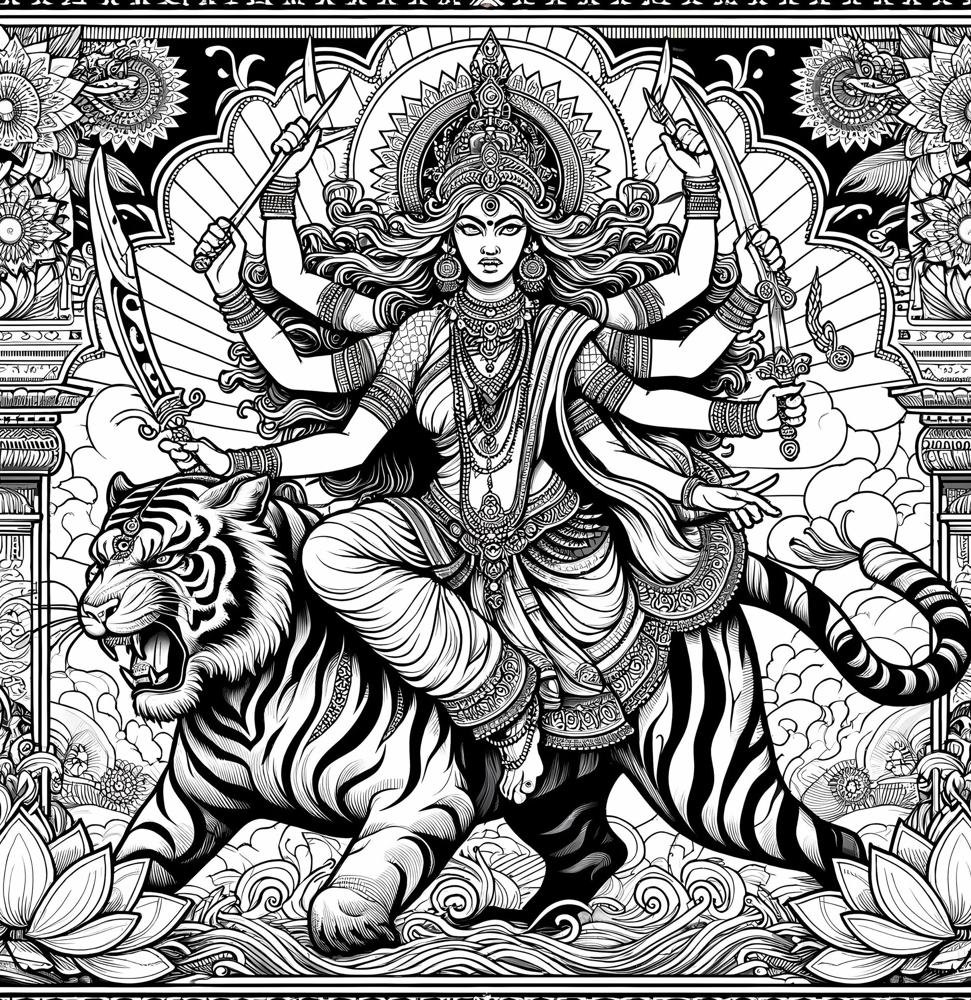 Magical Tarot: Myth and Folklore Adult Coloring Book