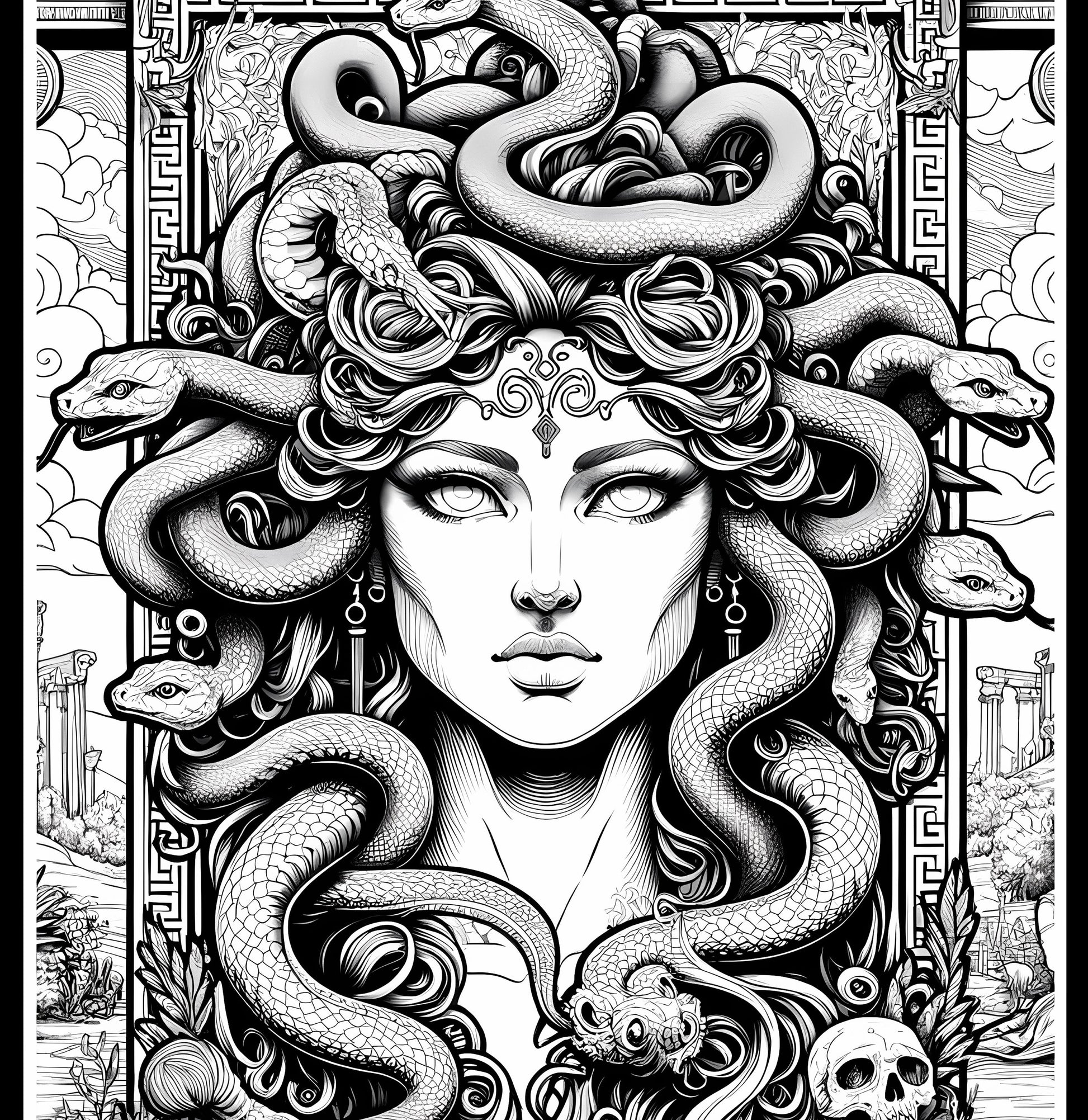 Magical Tarot: Myth and Folklore Adult Coloring Book
