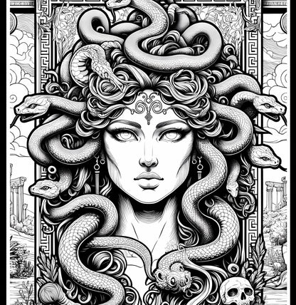 Magical Tarot: Myth and Folklore Adult Coloring Book