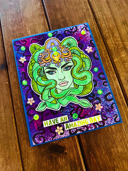 Medusa Have an Amazing Day Card