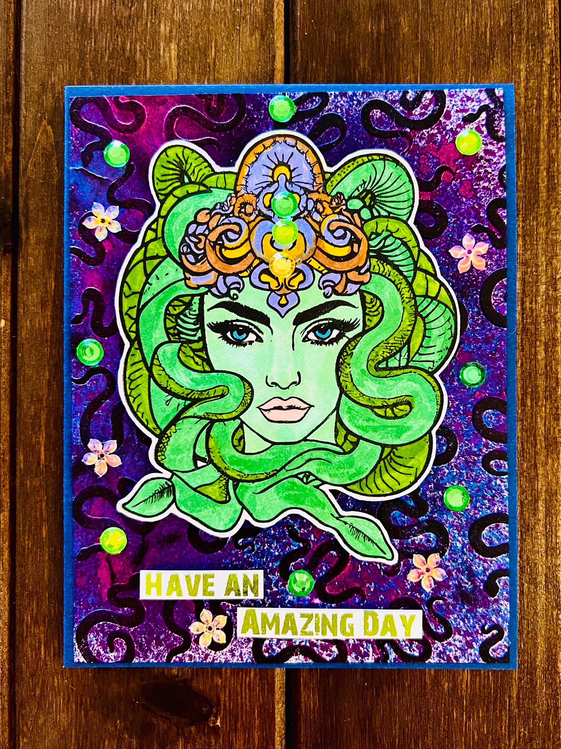 Medusa Have an Amazing Day Card