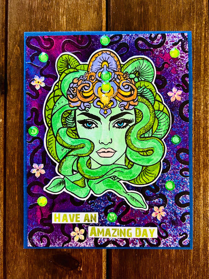Medusa Have an Amazing Day Card