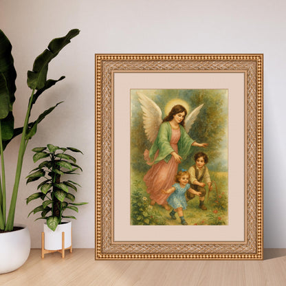 Archangel Watercolor Print Set: Spiritual Angel Decor (Instant Download)