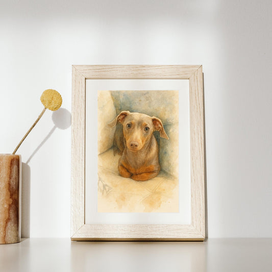 Custom Watercolor Pet Portrait: Personalized Dog & Cat Art (Digital Download)