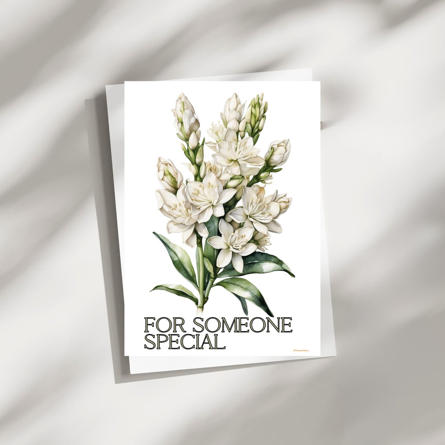 For Someone Special – Elegant Floral Greeting Card | 4x6 Folded with Envelope | Romantic Botanical Card