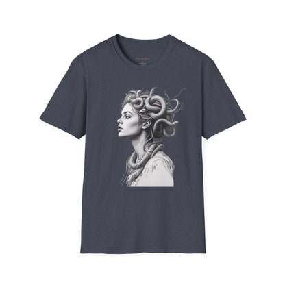 Medusa Pencil Art T-Shirt: Greek Mythology Graphic Tee