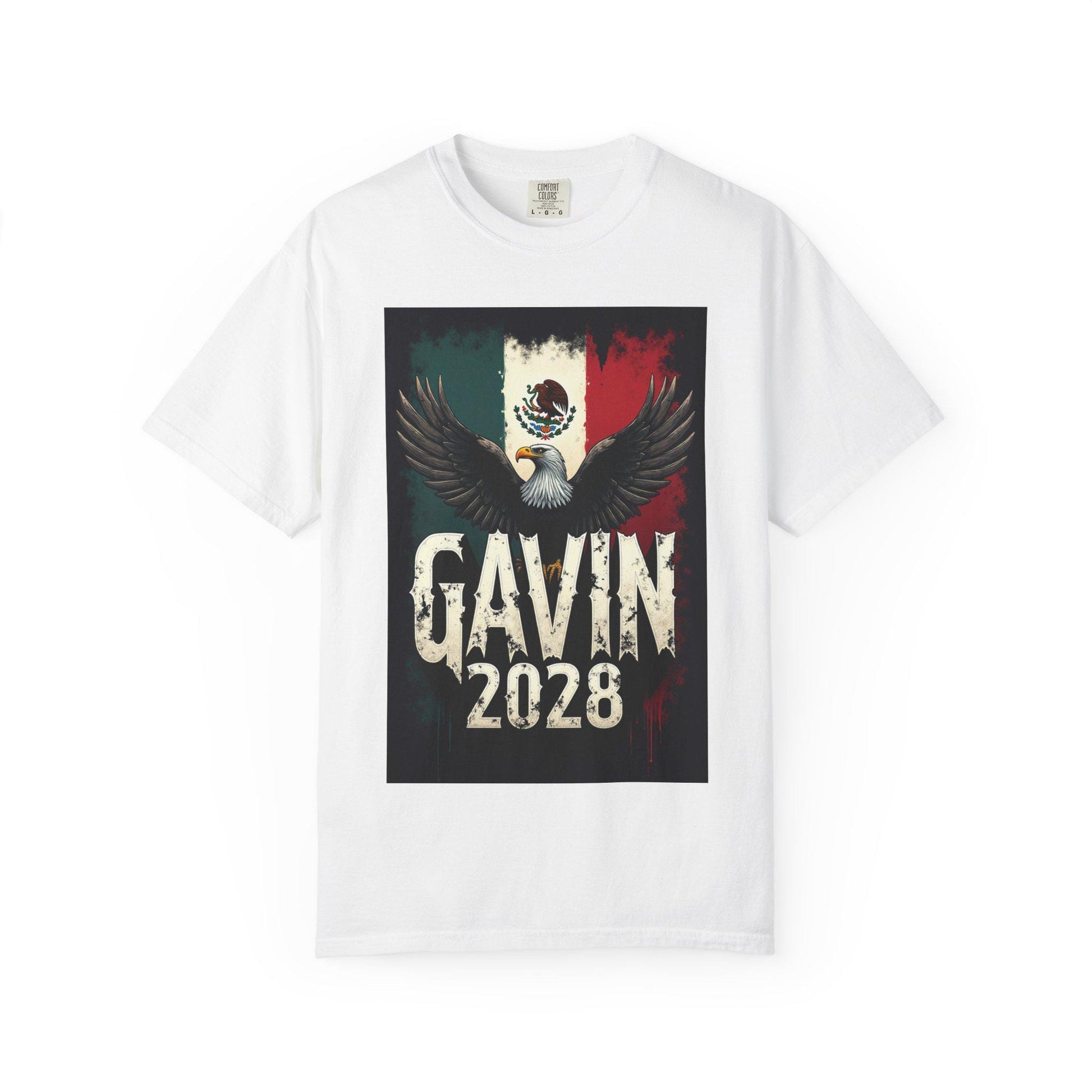 Gavin 2028 Retro Campaign T-Shirt: Political Activist Apparel