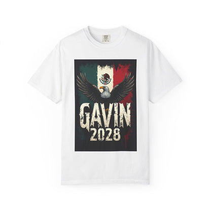 Gavin 2028 Retro Campaign T-Shirt: Political Activist Apparel