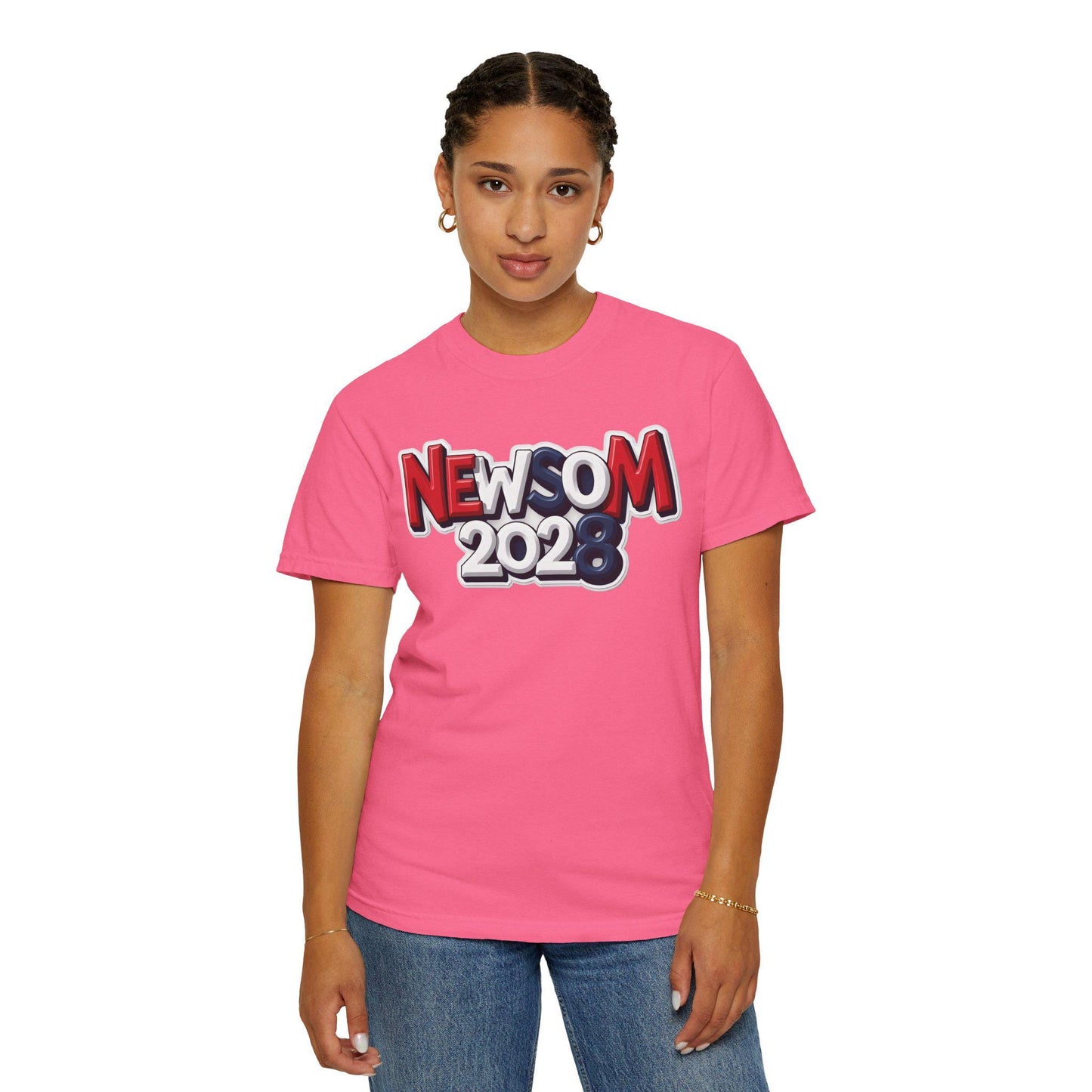 Newsom 2028 Graphic Tee: Political Activist Unisex Shirt