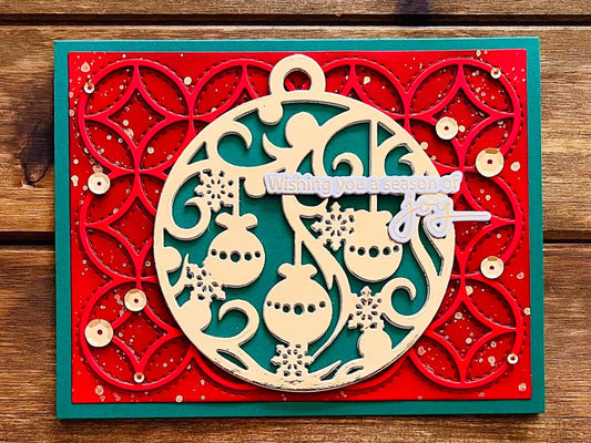Christmas Ornament Season of Joy Card