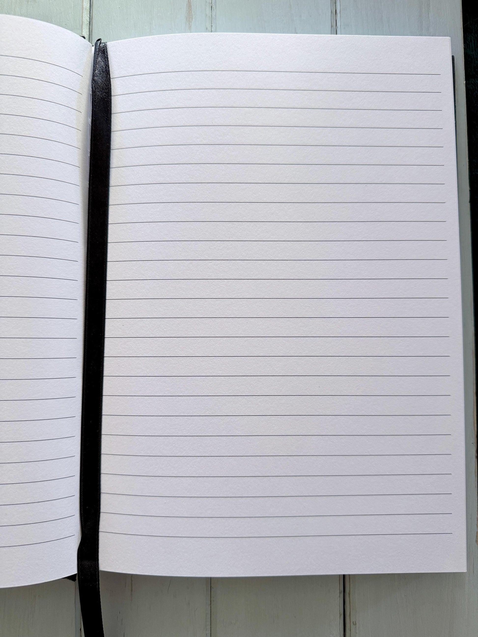 A decorative Heart Key embellishment is coated in clear resin on a hardcover journal measuring 10”x7.5”x1”