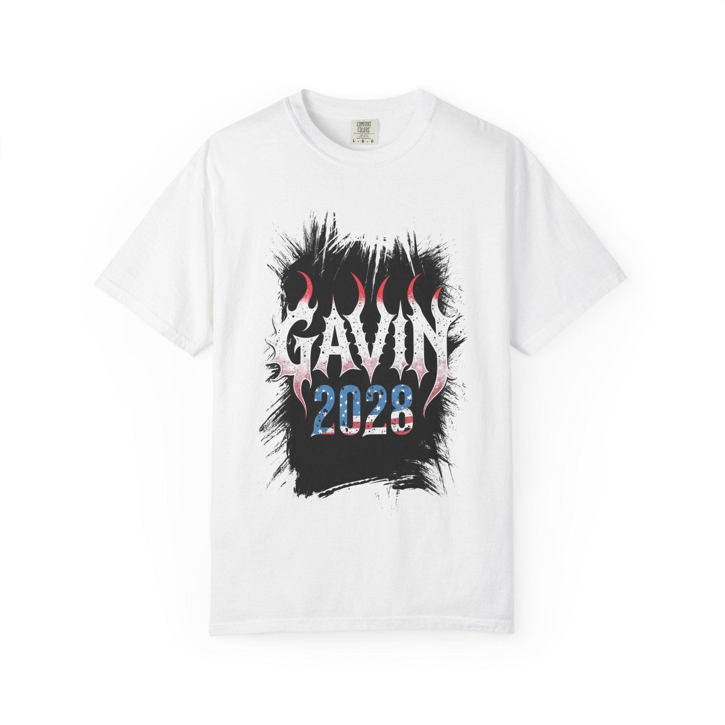 Gavin 2028 Graphic Tee: Grunge Style Political Activist Shirt