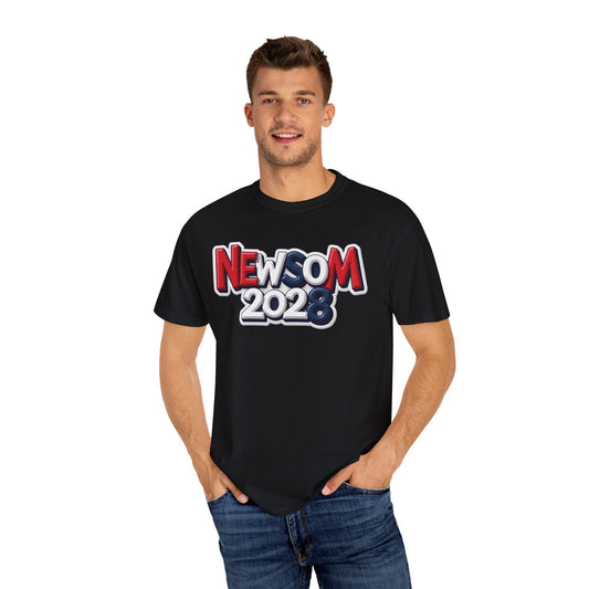Newsom 2028 Graphic Tee: Political Activist Unisex Shirt