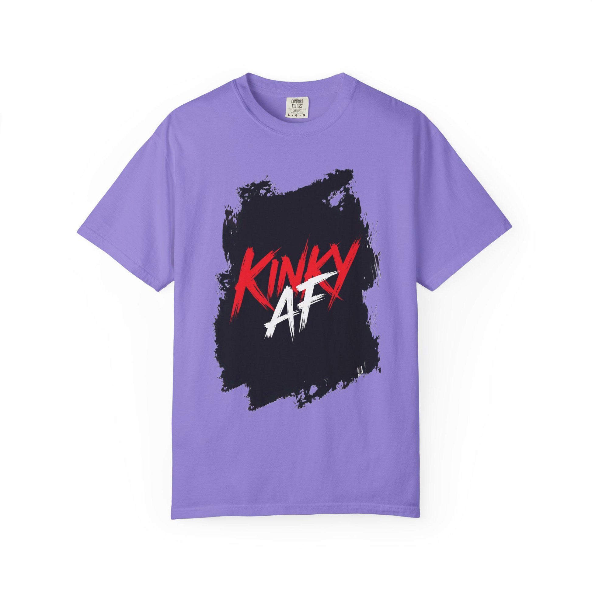 Kinky AF Unisex T-shirt, Funny Graphic Grunge Tee, Suggestive Logo, Adult Humor Top, Edgy Cool Shirt