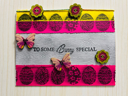 Distressed Easter Eggs To Some Bunny Special Card